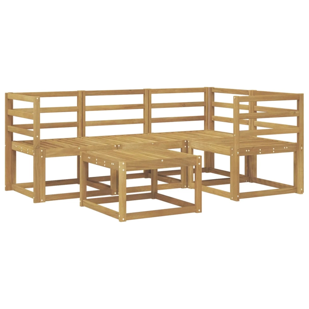 Set di divani da esterno 5 pcs Bianco 59 x 59 x 37 cm 3387578