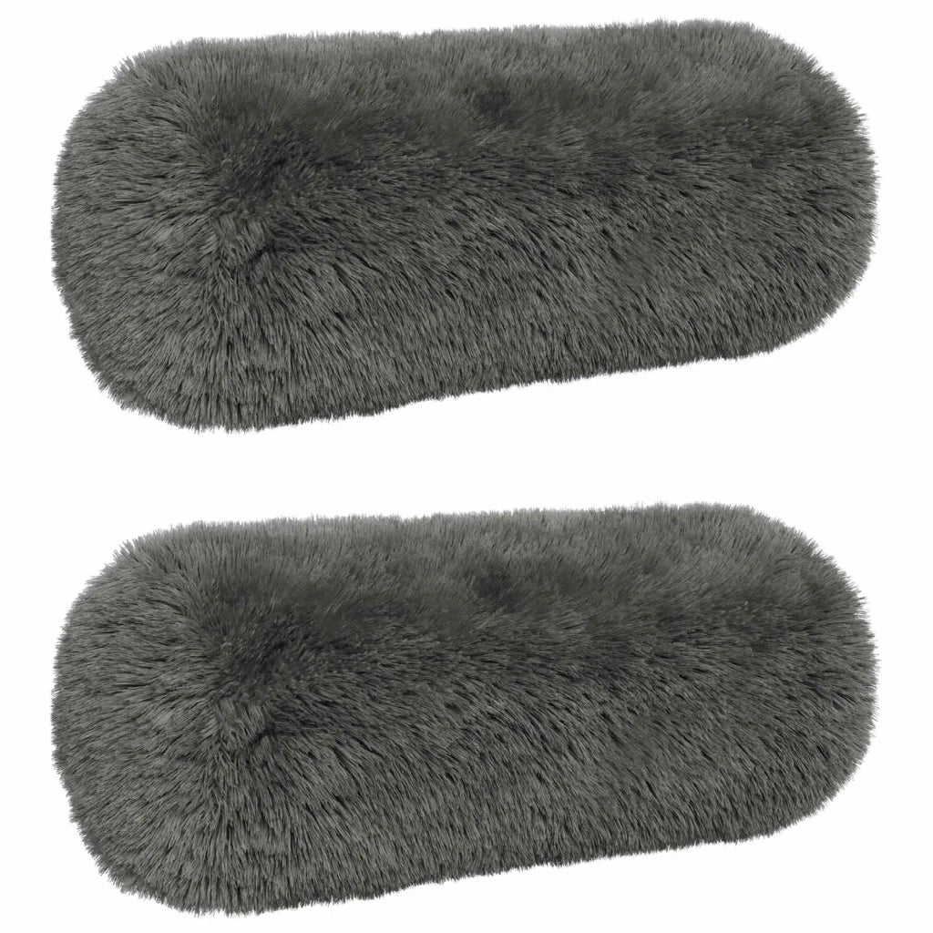 Federa 2 pcs HEERLEN Grigio Chiaro Ø 15 x 40 cm Fleece PV 923397