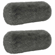 Federa 2 pcs HEERLEN Grigio Chiaro Ø 15 x 40 cm Fleece PV 923397