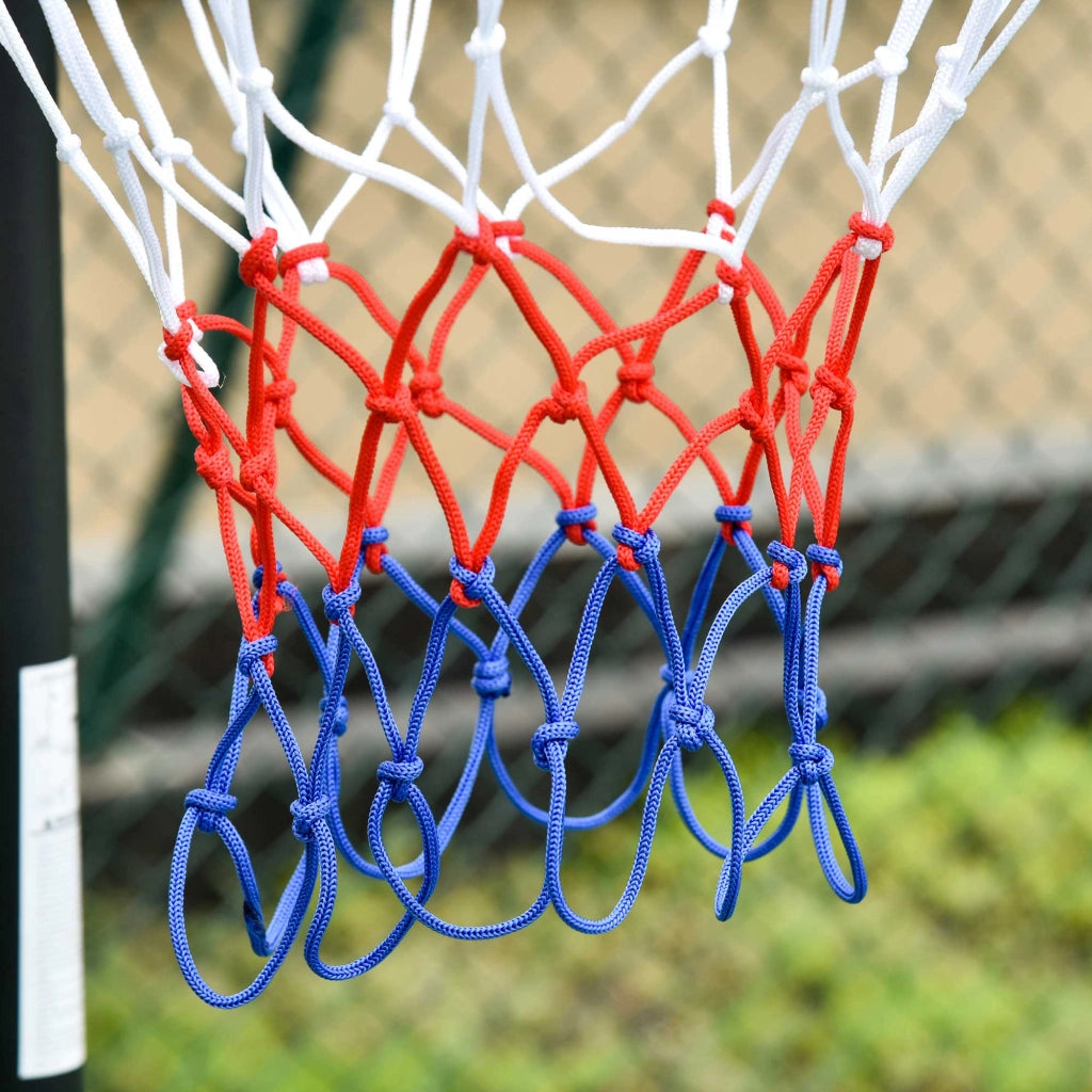Canestro da Basket Portatile Regolabile per Interni ed Esterni ¨C zephmum ¨C 205-261 cm, Rosso e Nero