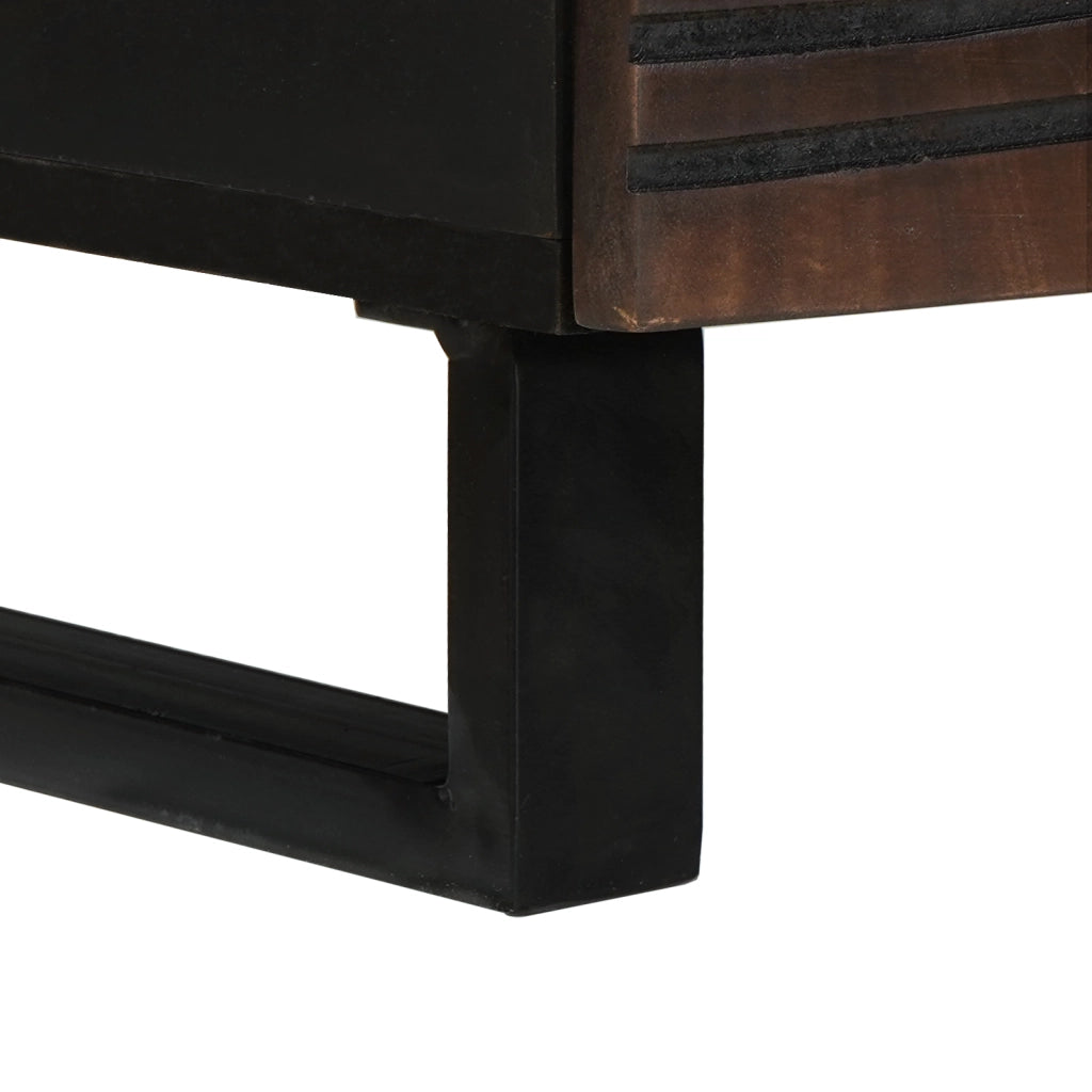 tavolino da caffÃ¨ 80x54x40 cm in legno massello di noce