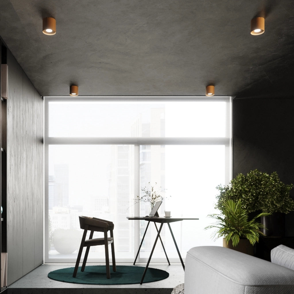 Faretto soffitto tondo oro Ø12cm GU10 10W Kiruna Pure