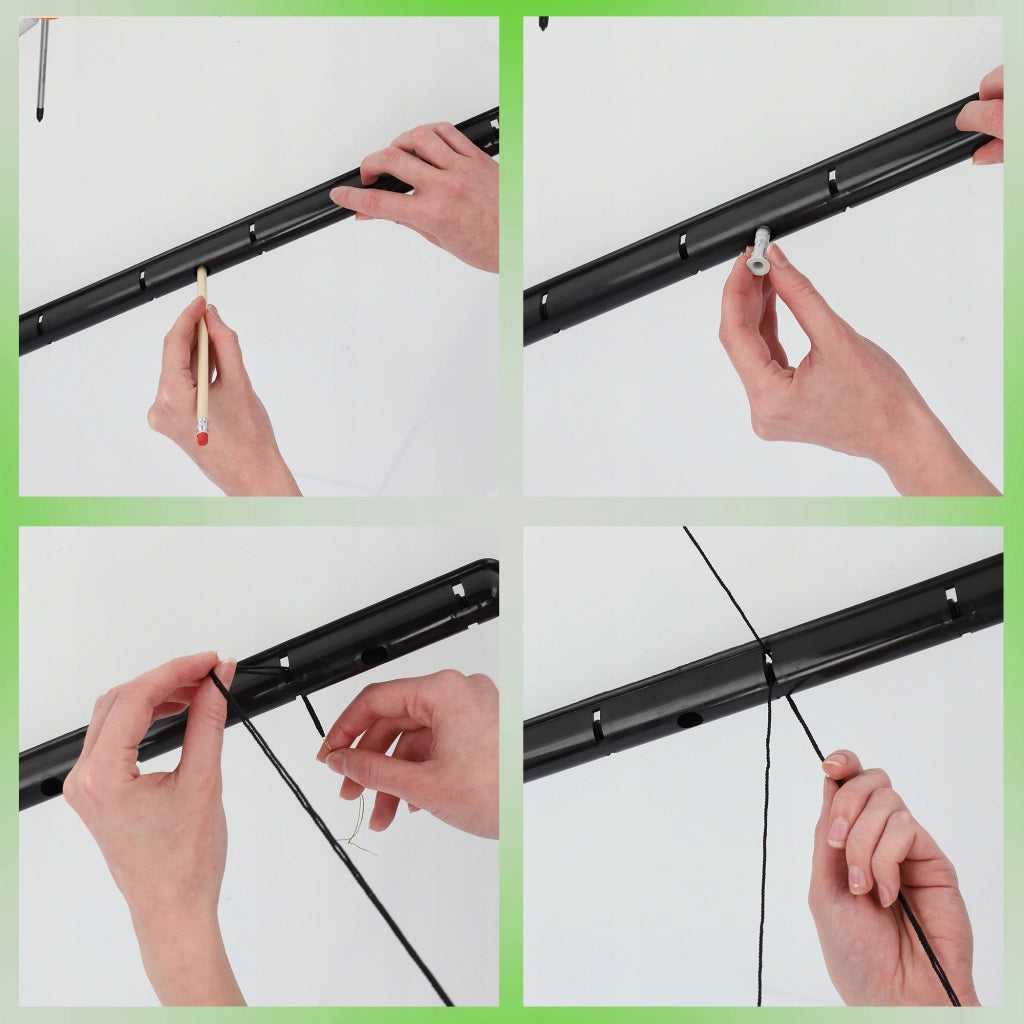 Stendibiancheria da soffitto KADAX per bagno, 6 barre, 110 cm, resistente e robusto.