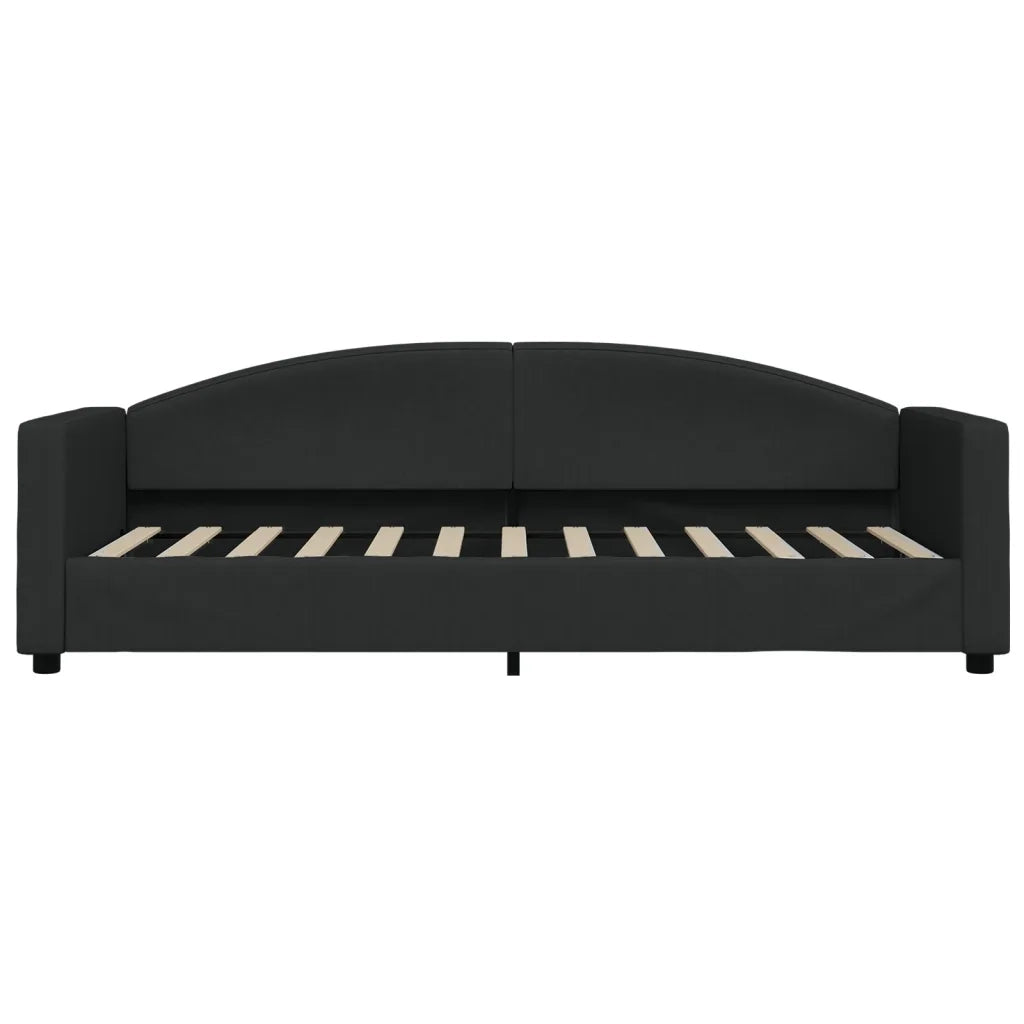 Letto da Giorno Nero 80x200 cm in Tessuto 354108