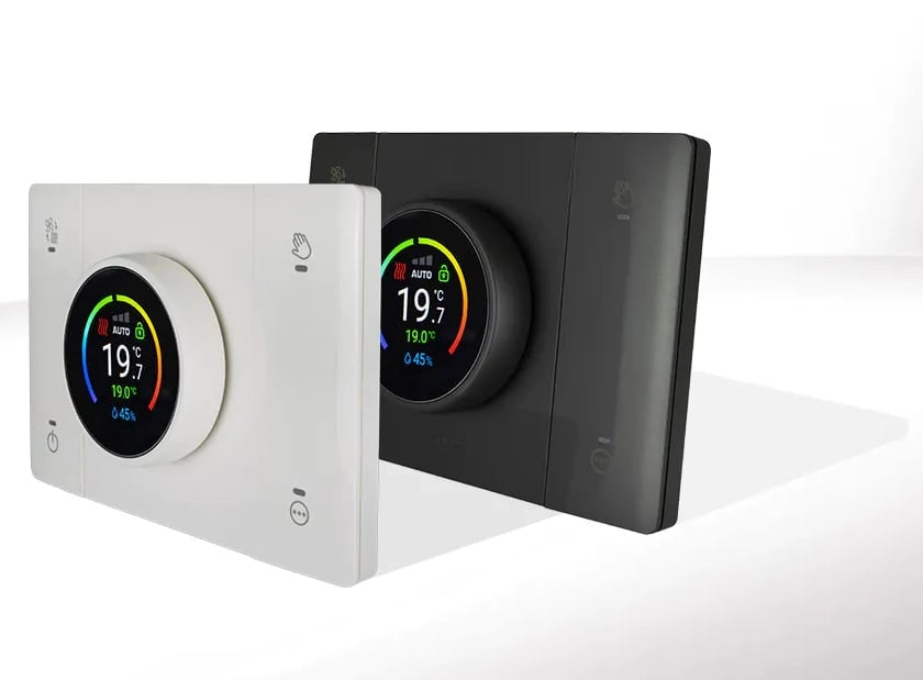 Domus T44 Cronotermostato WiFi Smart Connesso Rilevatore Umidità Ambiente Bianco