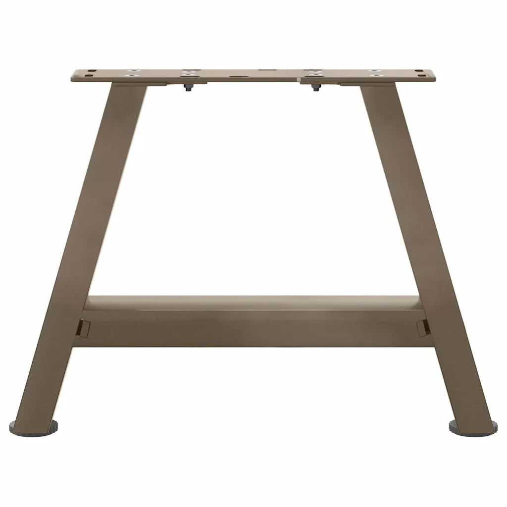 Gambe per Tavolino da Caff¨¨ a Forma di A 2 pz-Set di 2 Gamba per Tavolo 50x(30-31) cm Acciaio