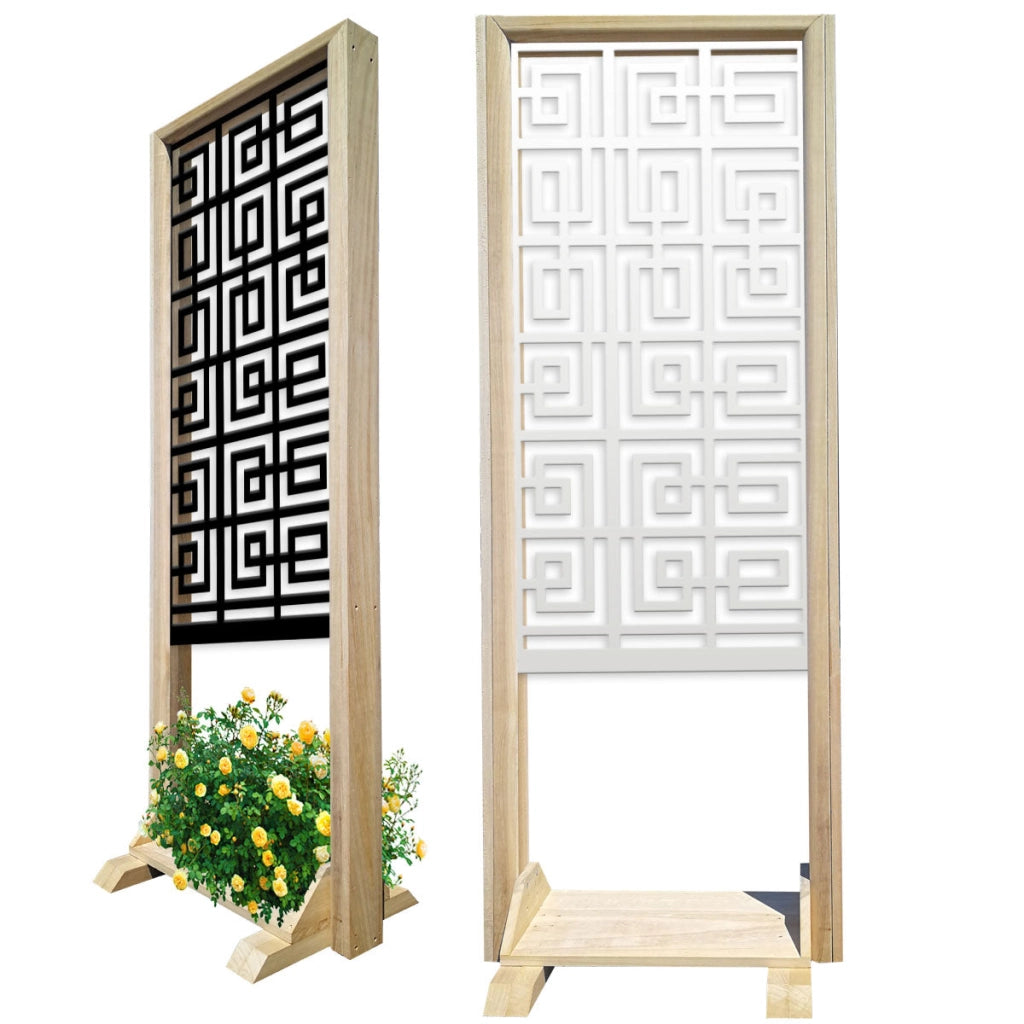 THAI - Separè - Paravento modulabile - 70x190cm - in Legno e PVC Colore: nero