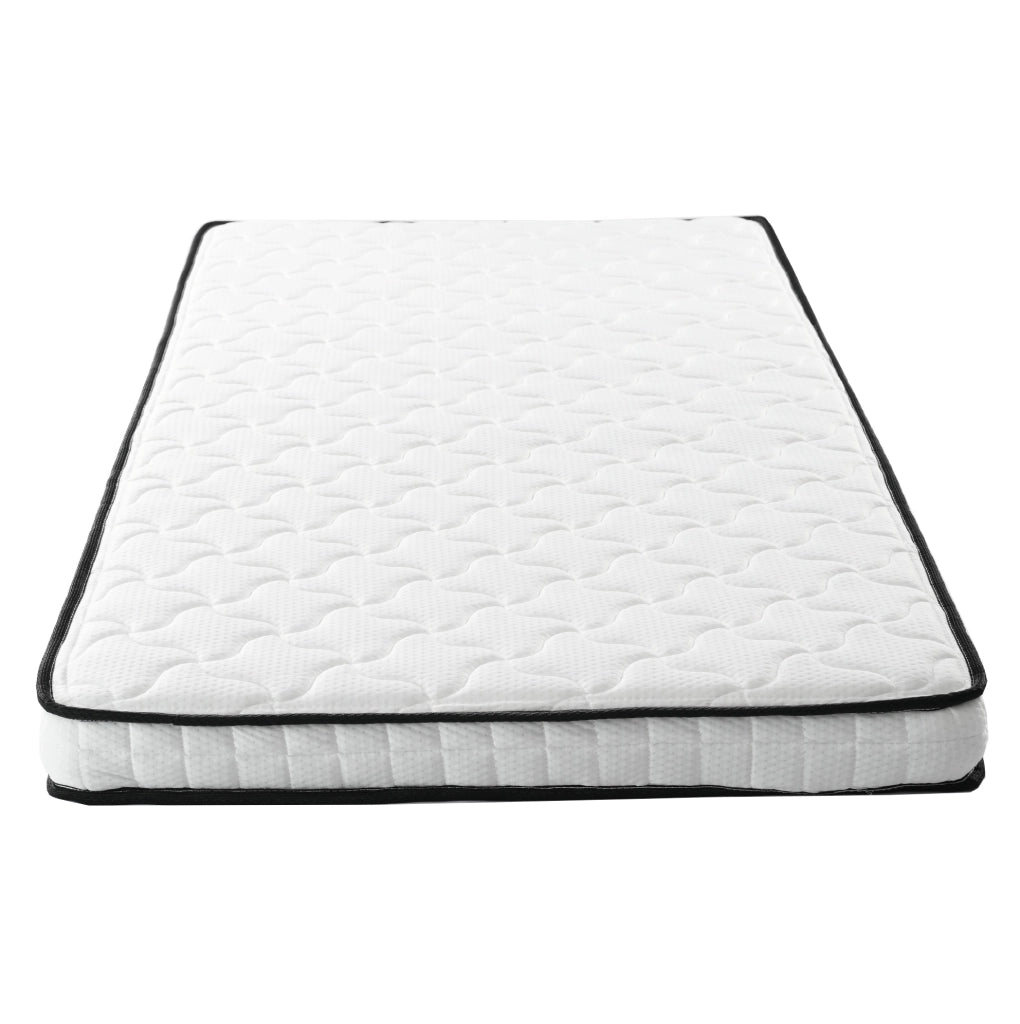 Divano letto imbottito estraibile 90/180 x 190 cm con LED; USB e 2 materassi; grigio chiaro