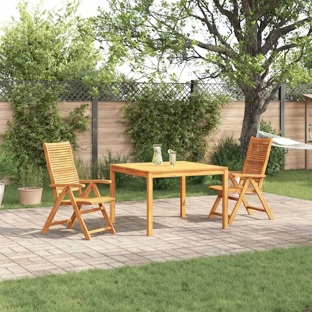 Set da Pranzo per Giardino 3 pcs Marrone 3375632