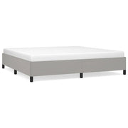 Letto matrimoniale | Letto per adulti | Giroletto senza Materasso Grigio Chiaro 200x200 cm Tessuto