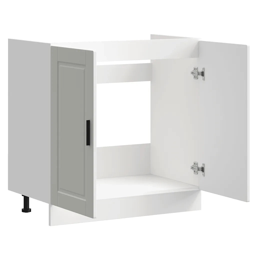 Mobile base lavello Porto Bianco Lucido 80x46x81,5cm Truciolato 853929
