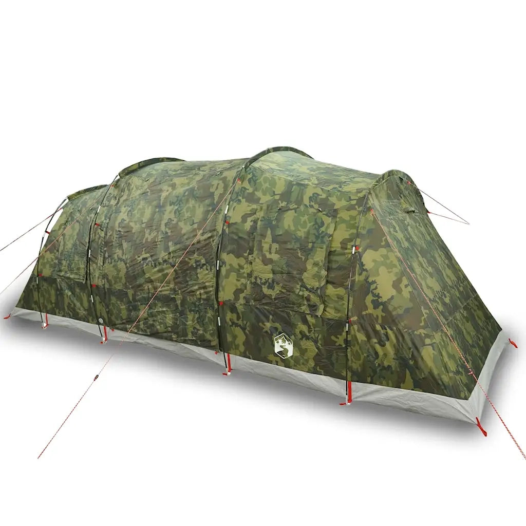 Tenda Familiare a Tunnel per 6 Persone Mimetica Impermeabile 4009421