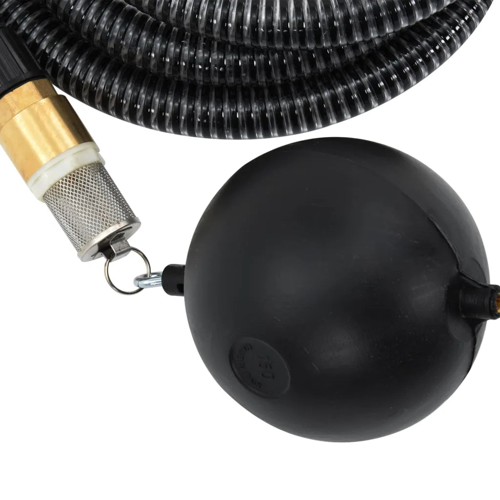 Tubo di Aspirazione con Connettori in Ottone 10 m 25 mm Nero cod mxl 56533