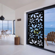 VENUS - Pannello in PVC traforato - Parasole Misura: 50x150 cm, Colore: nero