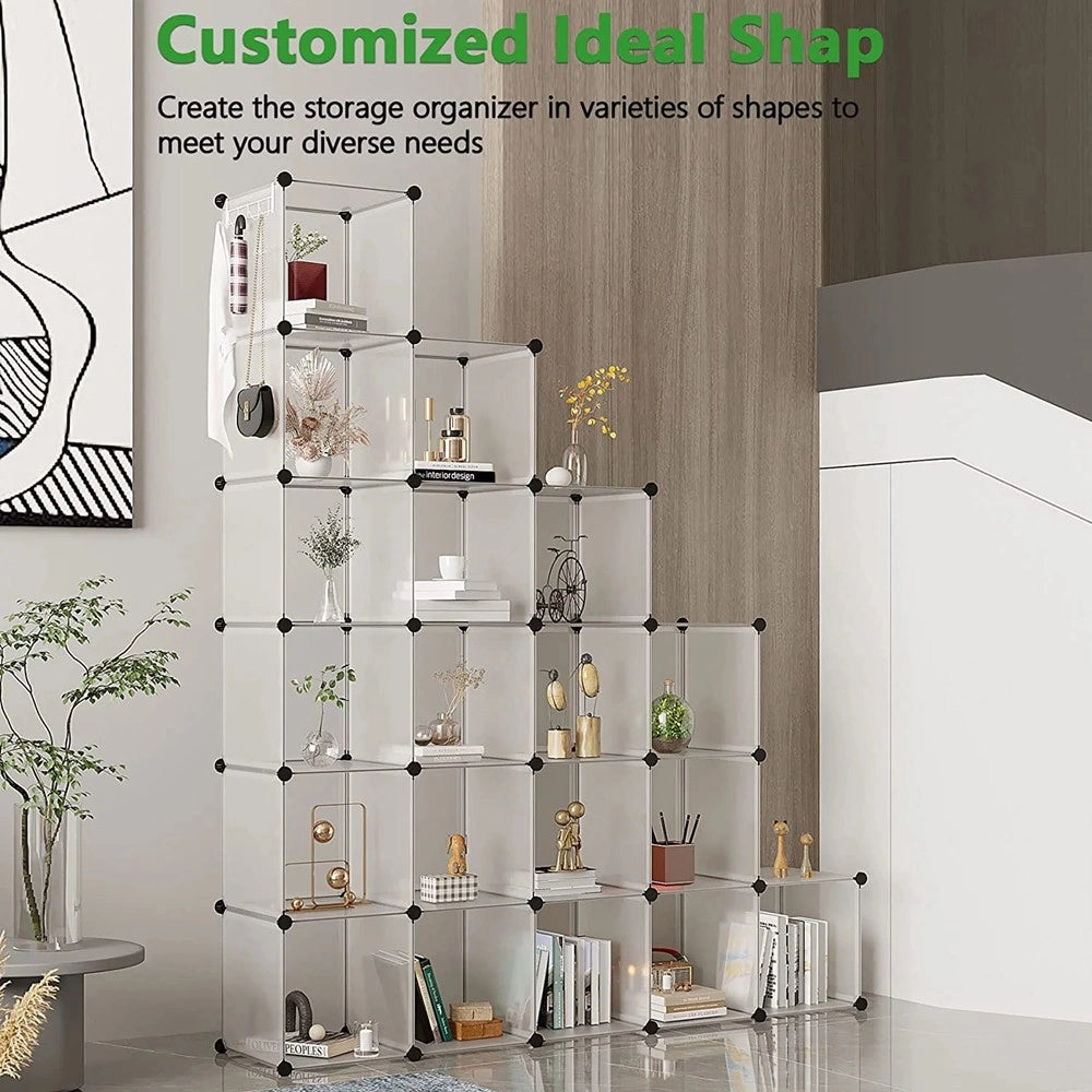 Trade Shop - Organizzatore Modulare A Cubi Organizer Ripiani Scaffali Mobiletto Per Armadio Libreria -
