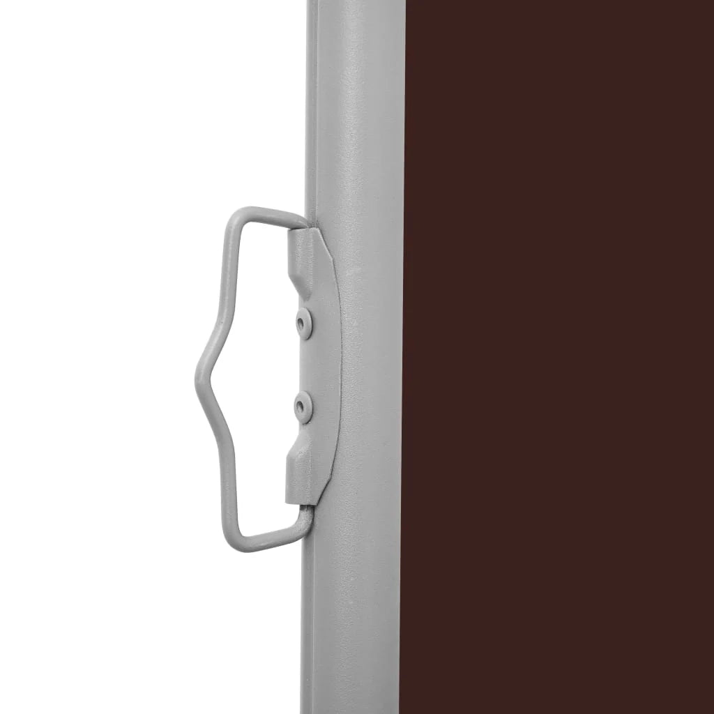 Tenda da sole laterale retrattile/schermo protettivo per patio giardino terrazza balcone 600 x 160 cm marrone 02_0007386