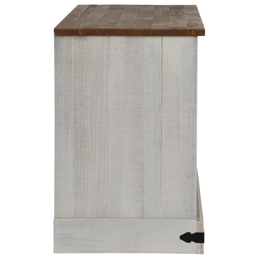 Mobile Porta TV HALDEN con Anta Scorrevole Bianco 110x40x60 cm 4018410