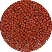 Kralen in vetro di colore marrone 4 mm, 6/0 per bracciali, per la creazione di accessori (marrone)