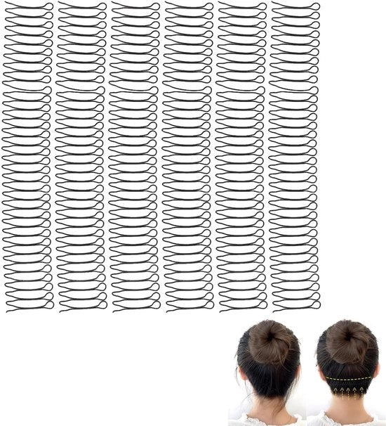 Cintura per Capelli Metallica - Antiscivolo - Resistente - 6 Pezzi - Impermeabile - Metallo Solido - Cinturino per Capelli