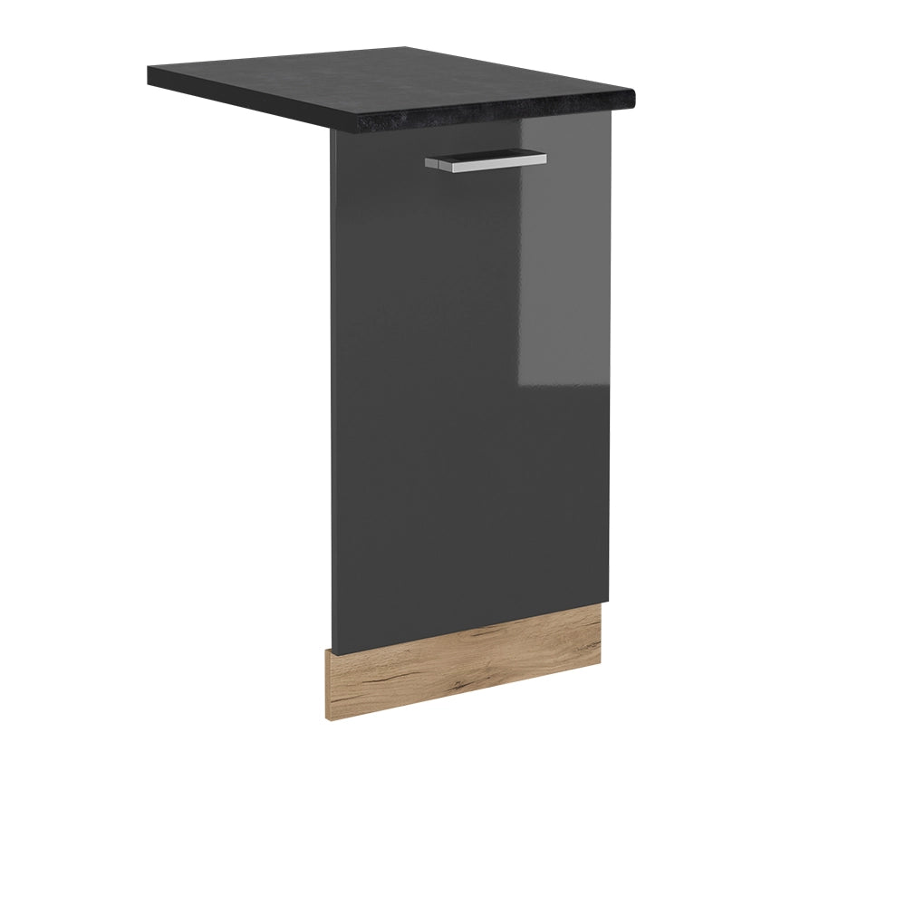 Pannello frontale della lavastoviglie R-Line Antracite lucido/Rovere dorato 45 cm, PL Antracite Vicco