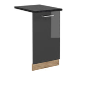Pannello frontale della lavastoviglie R-Line Antracite lucido/Rovere dorato 45 cm, PL Antracite Vicco