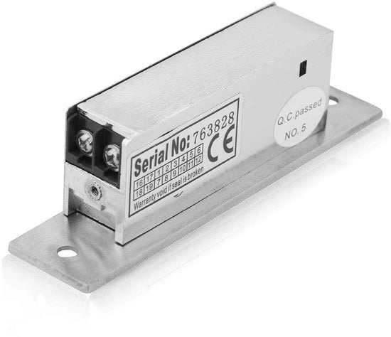 Serratura Elettrica 12V Flessibile - Doppia Bloccatura - Sicura e Facile da Installare - Argento - Accesso...