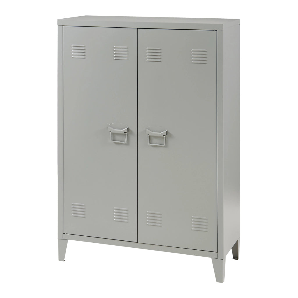 Armadietto da Ufficio Oripää in Acciaio 110 x 75 x 33 cm Grigio Scuro [en.casa]