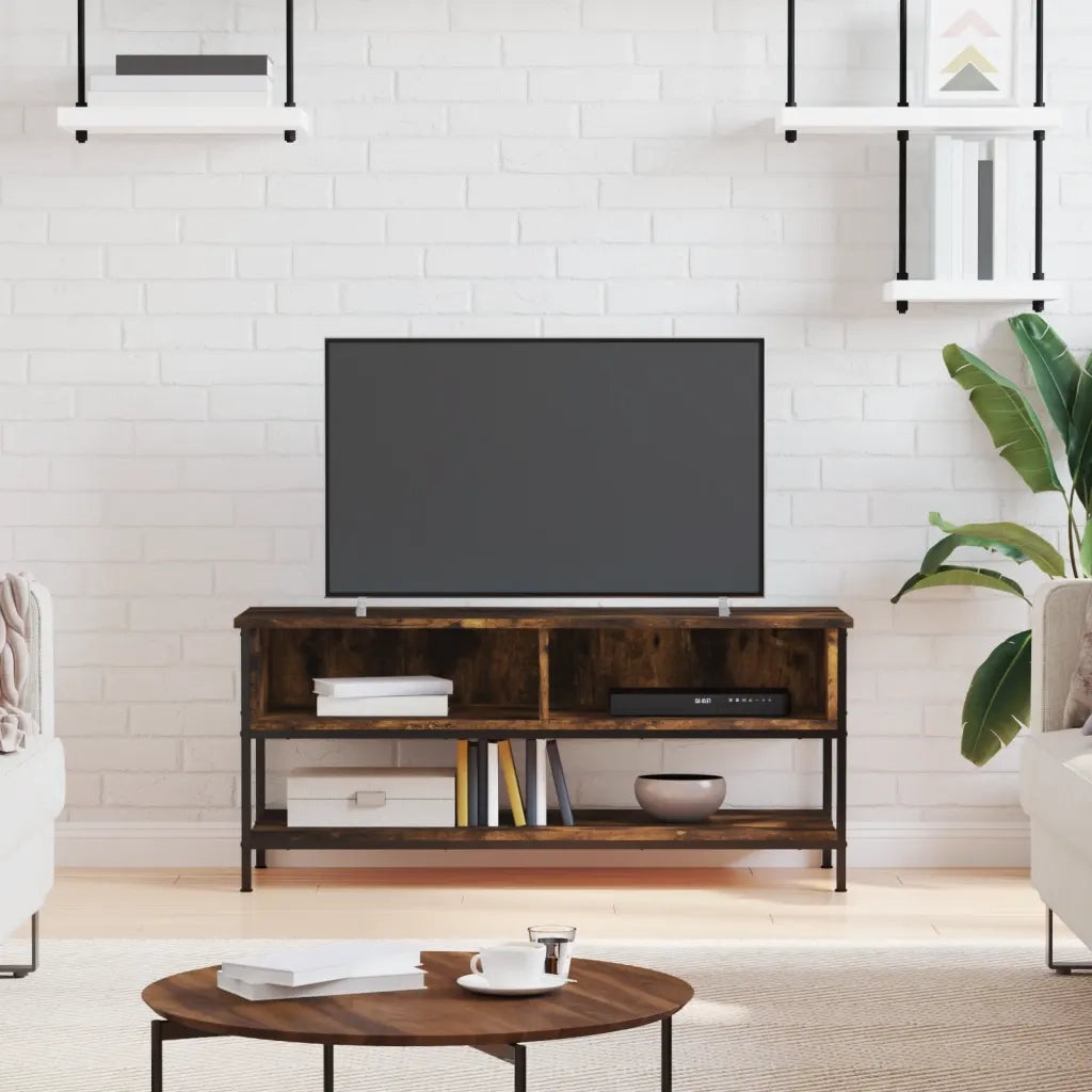 Mobile TV | Armadietto TV | Mobile Porta TV Rovere Fumo 100x35x45 cm in Legno Multistrato