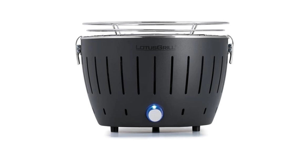LotusGrill G-AN-280 G280 Grill Carbone 1 Fornello Diametro Cottura 26 cm Peso 2.8 Kg colore Antracite Grigio