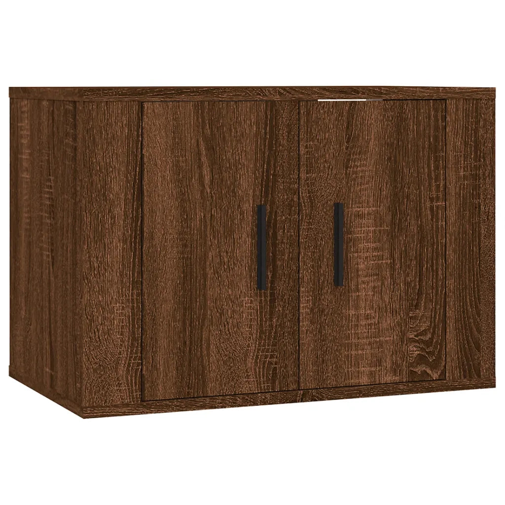 Mobile Porta TV a Parete Rovere Marrone 57x34,5x40 cm 816623