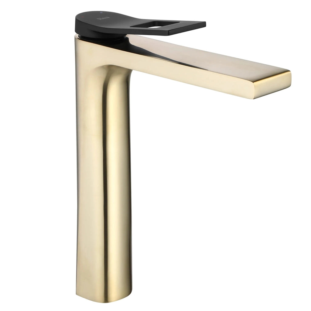 Rubinetto Da Lavabo Rea Soul Gold Mat Black High