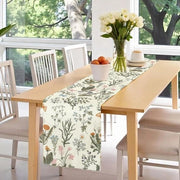 Tavolo da pranzo con decorazioni di fiori selvatici 183 cm per cucina, sala da pranzo e festa
