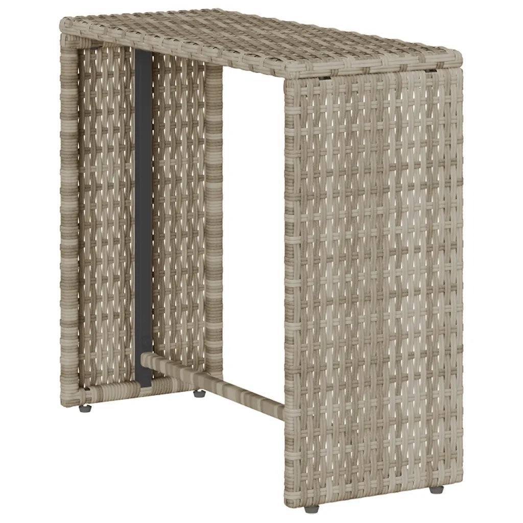Set Divano da Giardino 5pz | Set Salotto da Giardino con Cuscini Grigio Chiaro Polyrattan