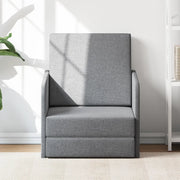 Poltrona Letto Convertibile Grigio Chiaro in Tessuto 243648