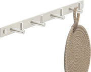 Haken per abbigliamento in acciaio inossidabile - Haken a muro con 4 ganci, Lunghezza 310 mm