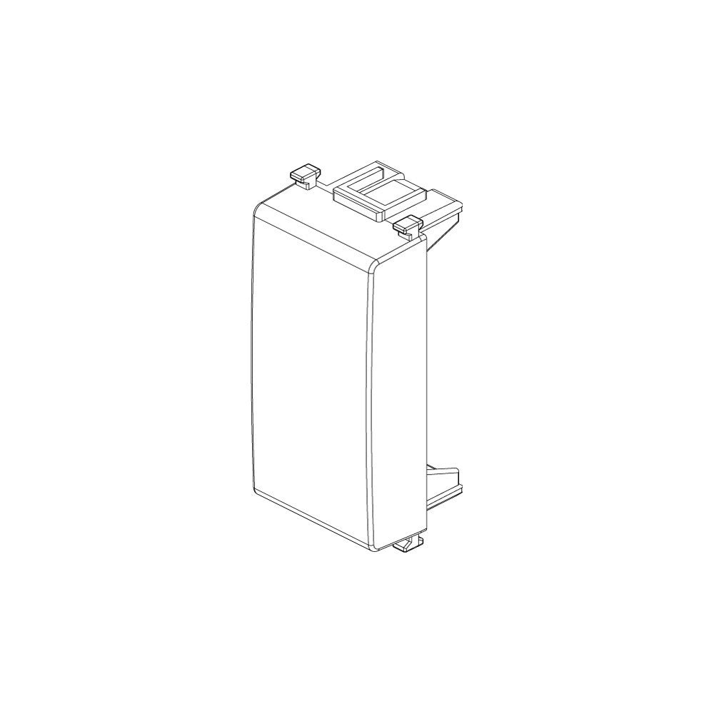 Elettroit serie starlight copriforo bianco 1p tasto falso - 2pz