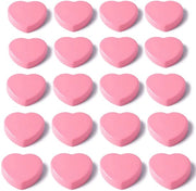 Magnetici per tabelle magnetiche - 20 magneti forti | Piccoli magneti per whiteboard a forma di cuore in rosa | Piccoli magneti per frigorifero | Magnetici decorativi per tabelle, foto, calendari, frigoriferi, pareti di foto, pareti magnetiche