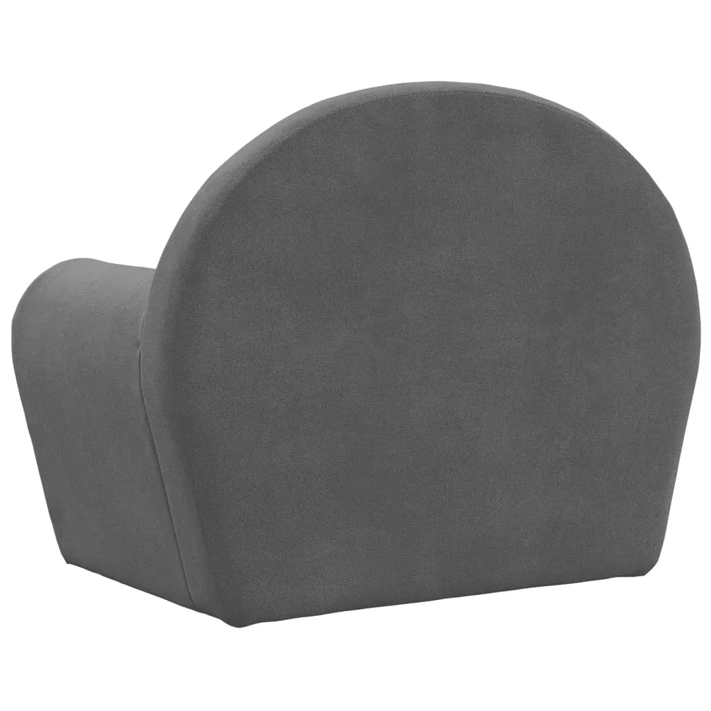 Divano Letto per Bambini Antracite in Morbido Peluche 356994