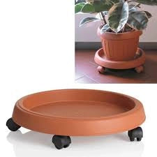 SOTTOVASO CIRCOLARE CON RUOTE Ø 25 cm  - BAMA