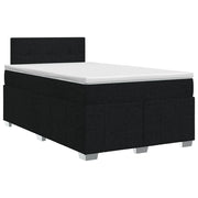 Letto box spring con materasso Nero 120 x 190 cm Tessuto 3451166