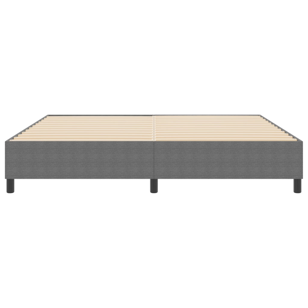 Letto Box Spring Grigio chiaro 200x200 cm Tessuto a coste