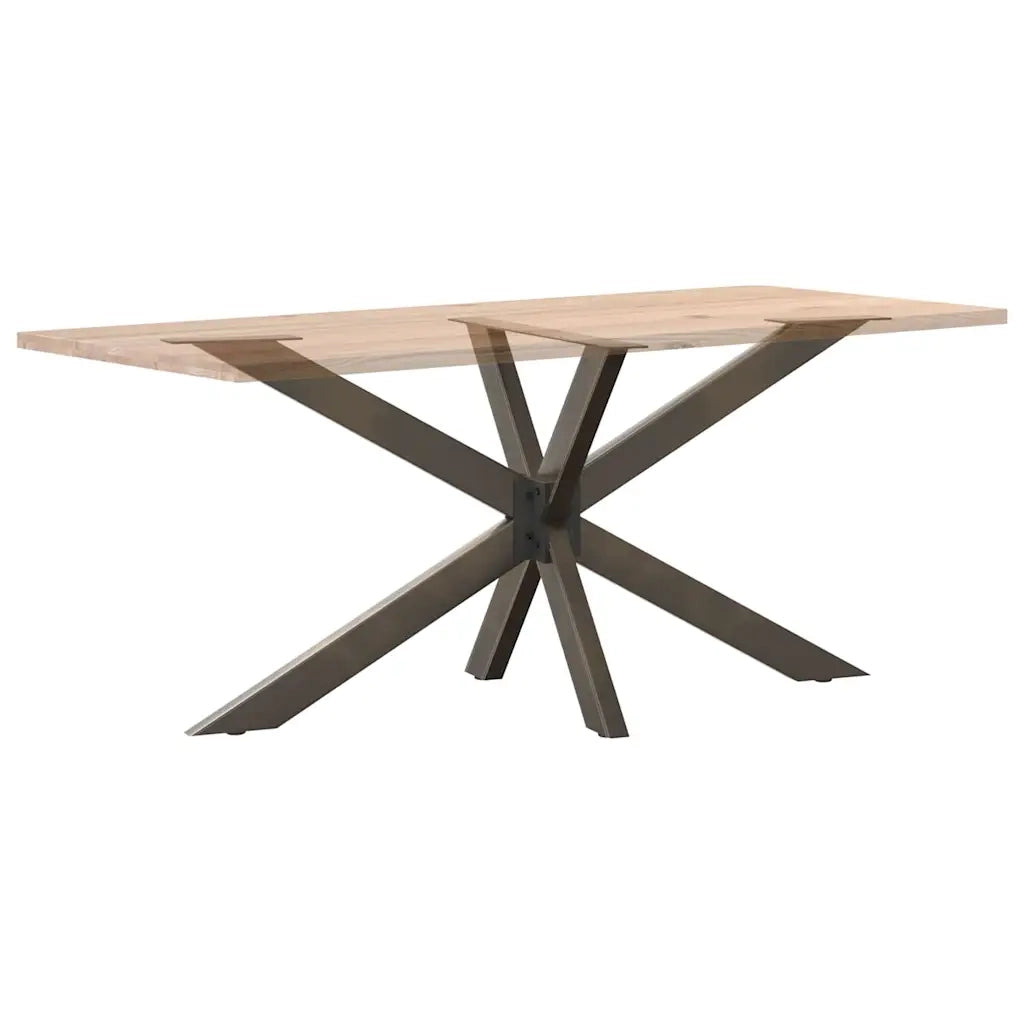 Gamba per Tavolo da Pranzo a Forma di Ragno Nero 150x78x(72-73) cm Acciaio 4013119