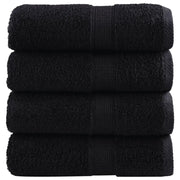 Salviette Premium SOLUND 4 pz Nere 30x30 cm 600 g/mÂ²