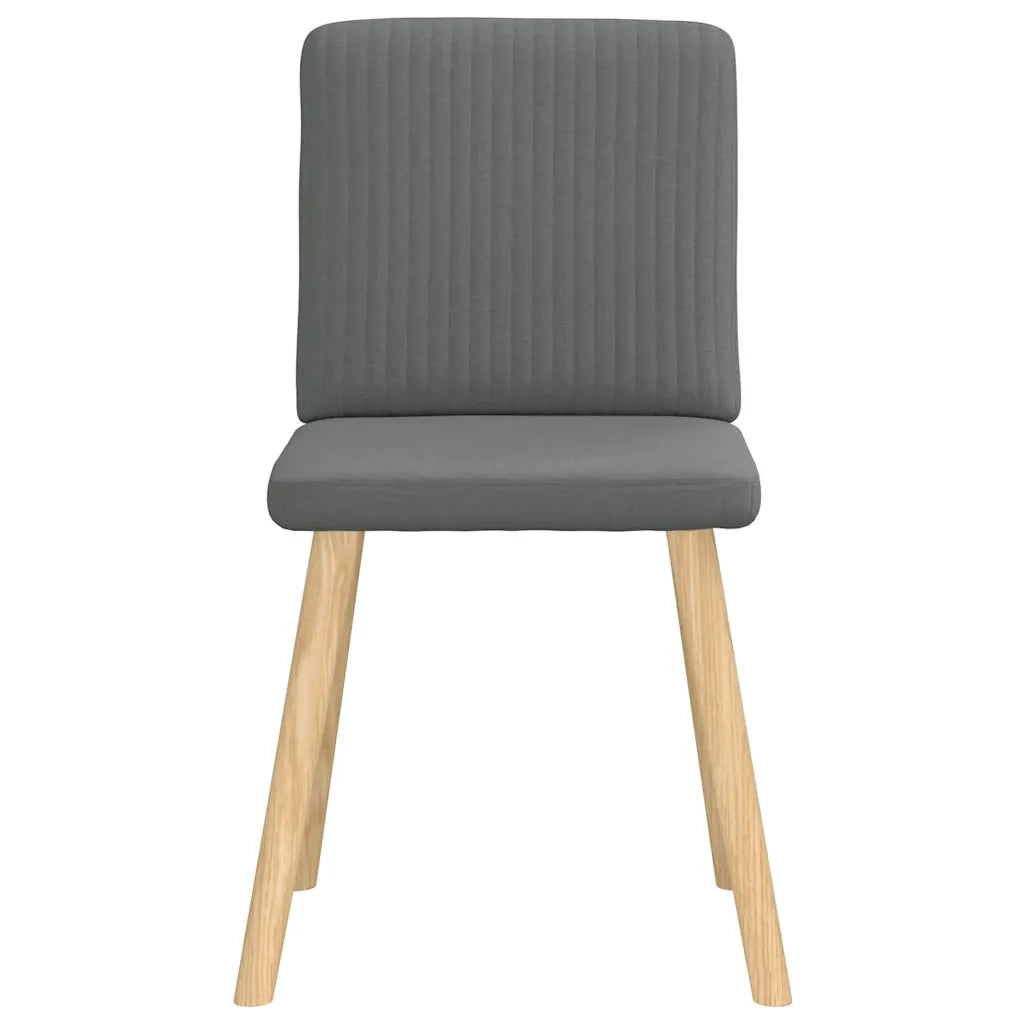 Sedie da Pranzo 6 pz Grigio Scuro in Tessuto 3315568