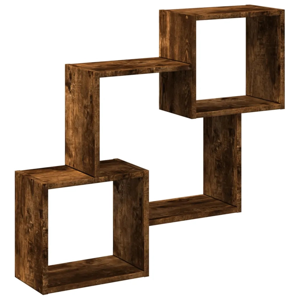 Mobile a Parete 78x18x71 cm Rovere Fumo in Legno Multistrato
