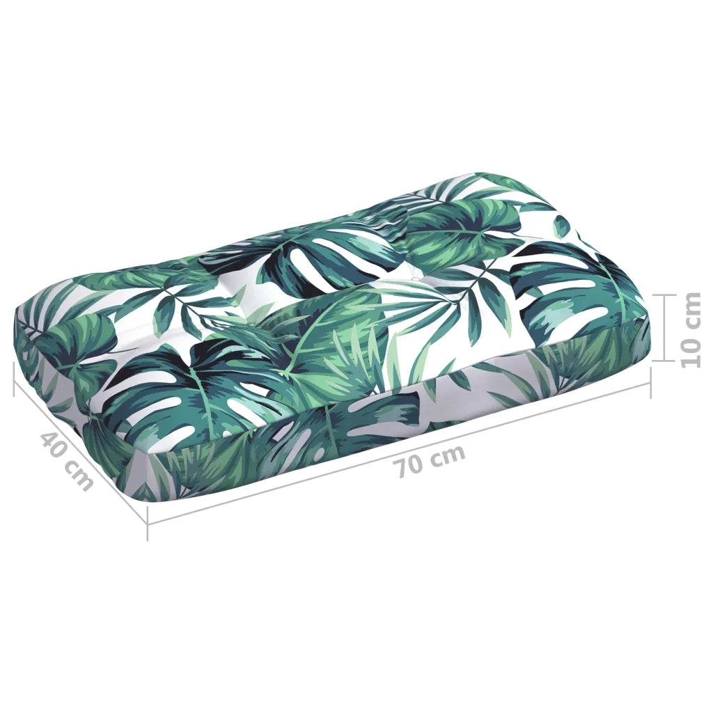 Cuscini per Divano Pallet 7 pz Motivo a Foglie