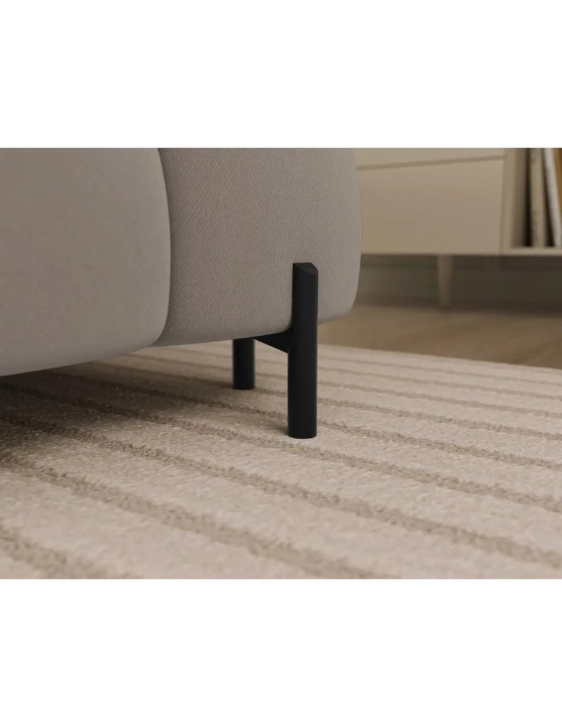 Divano panoramico convertibile Beige angolo sinistro FERARIA 358x93x202cm