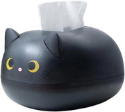 Scatola per Carte da Tavolo con Design di Gatto - 22 x 16 x 13 cm - Contenitore per Tessuto - Carta di Servizio in Plastica - Utilizzabile in Bagno, Salotto, Auto e Ufficio - Design a Tema Gatto.