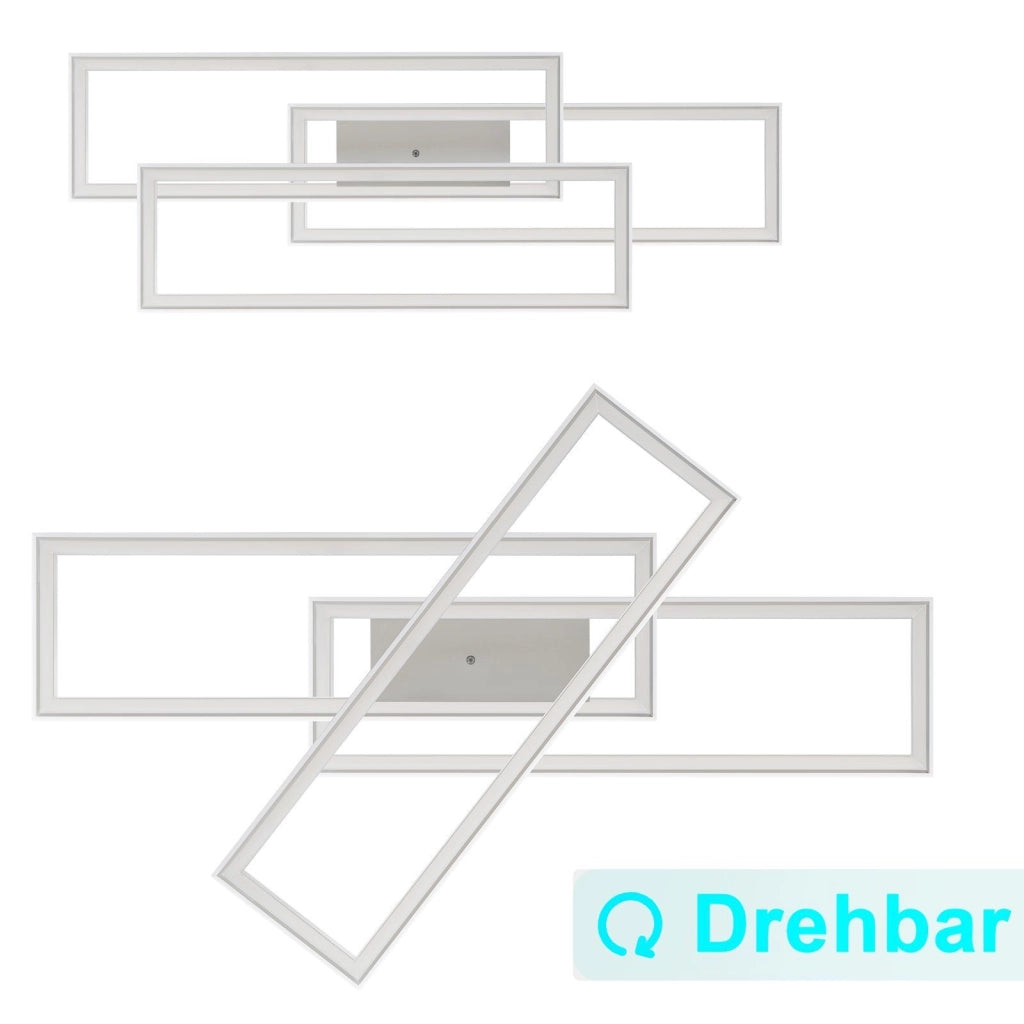 ZMH Lampada da soffitto plafoniera LED dimmerabile RGB telecomando per soggiorno camera letto