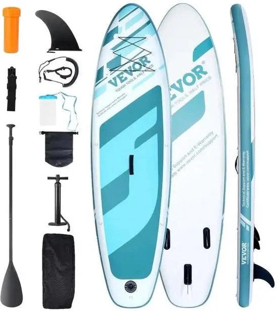 Paddle Board Opblaasbaar - Kayak - Paddle Board - Kajak con Pomp Paddle Vin e Tas per Telefono con Riparazione Antislip e Copertura - 10x33x6